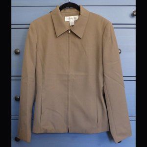 Jones New York Wool Zip-up Dress Jacket